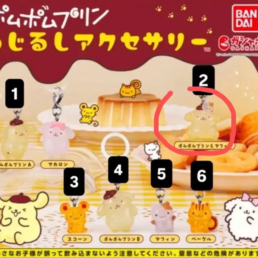 [BUNJANG] Pompompurin &amp; Muffin Combination Keyring / 폼폼푸린 메지루시 폼폼푸린&amp;머핀 조합
