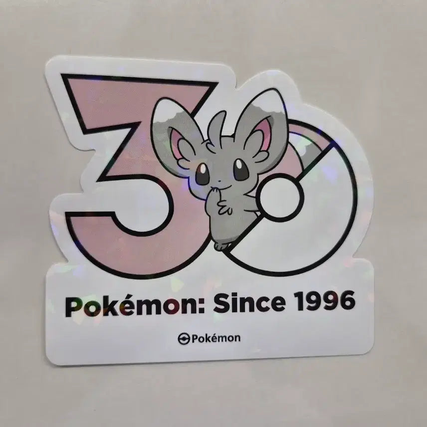 [BUNJANG] Pokemon 30th Anniversary Logo Sticker Chirami / 포켓몬 30주년 로고 스티커 치라미