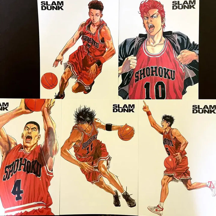[BUNJANG] Slam Dunk Daewon Premium Edition Illustration Postcard Set - BokSan, SanWang, Baekho, Woosung, Myungheon, Taesub, Taewoong, Daman / 슬램덩크 슬덩 대원 프리미엄판 특전 일러스트엽서 북산 산왕 백호 우성 명헌 태섭 태웅 대만 굿즈