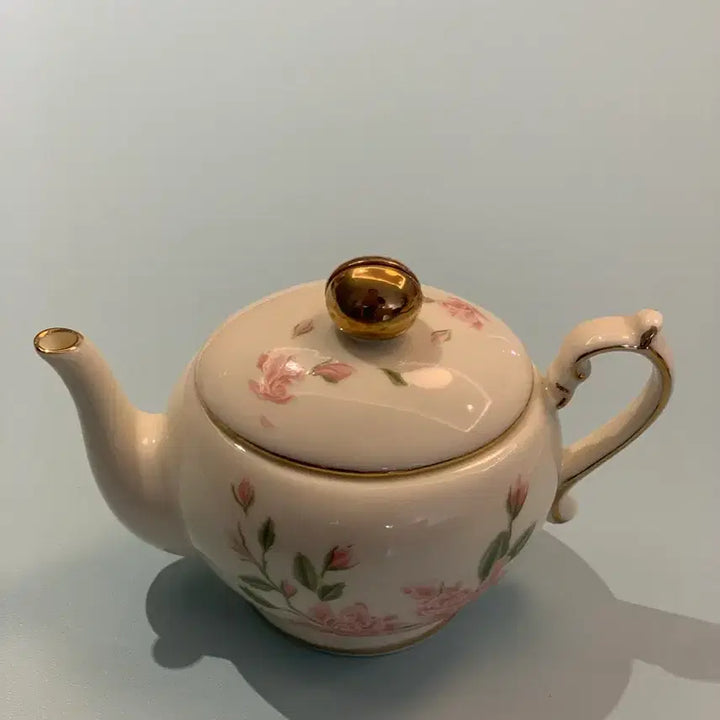 [BUNJANG] PartyLite Mini Teapot Tealight Holder Rose Pattern / 티팟 꽃무늬 / 티라이트 /  미니 티팟