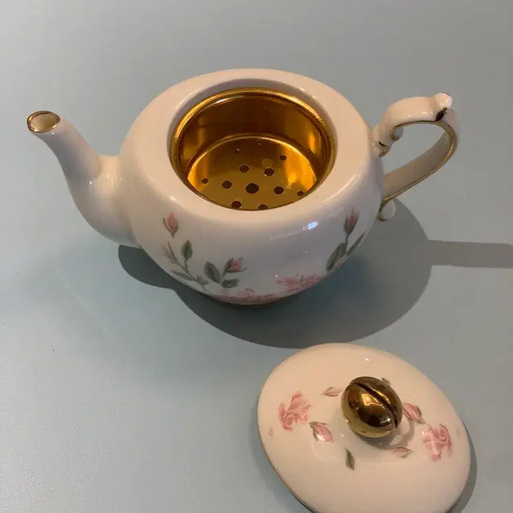 [BUNJANG] PartyLite Mini Teapot Tealight Holder Rose Pattern / 티팟 꽃무늬 / 티라이트 /  미니 티팟