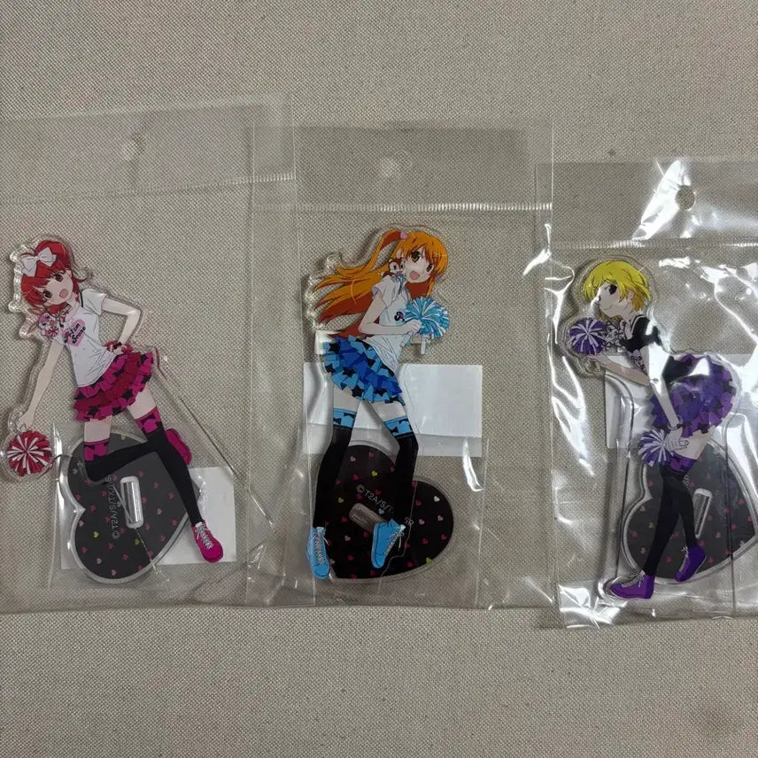 [BUNJANG] Pripara Mars Acrylic Stand Set - Airi, Rhythm, Mion / 프리티리듬 마르스 아크릴 스탠드 그루가레 연습복 아이라 리듬 미온 프리즘스톤 오로라드림