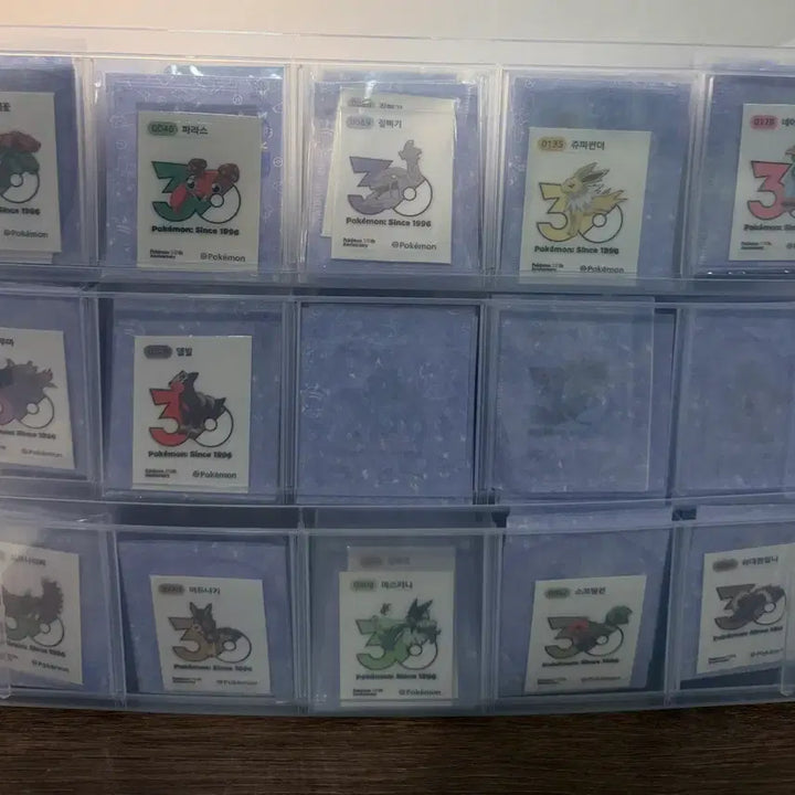 [BUNJANG] Pokemon 30th Anniversary Logo Sticker Collection / 포켓몬 30주년 로고띠부씰 신상 교환 구매