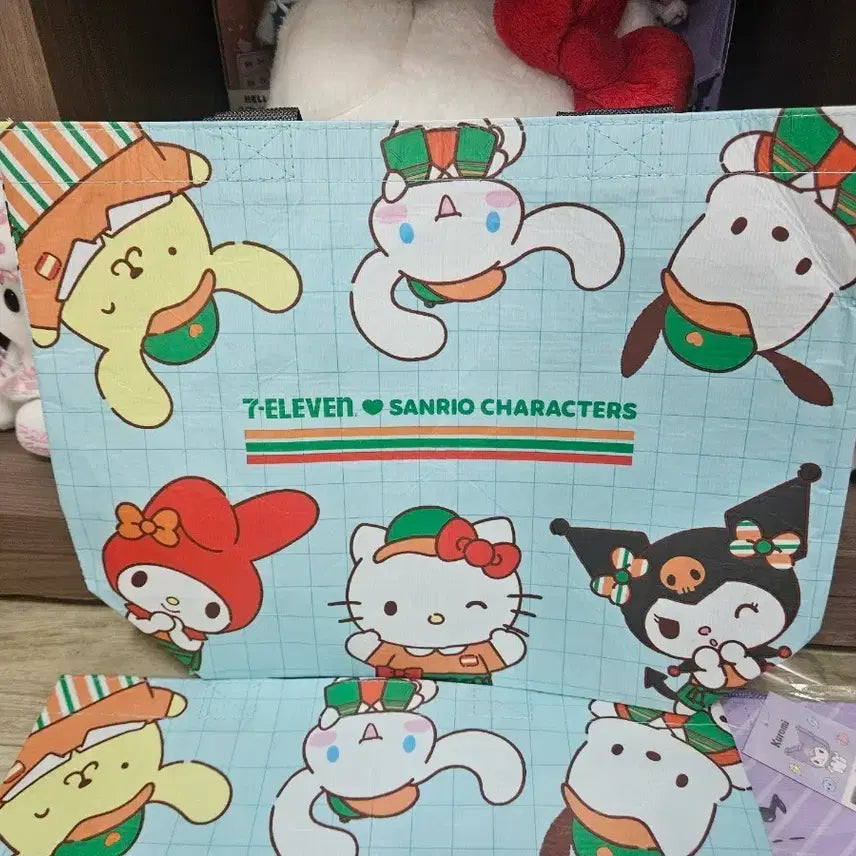 [BUNJANG] Sanrio Characters Eco Bag / 세븐일레븐 산리오 캐릭터즈 에코백