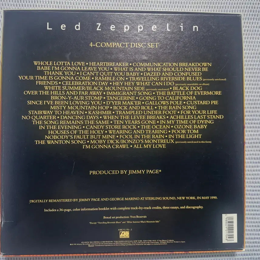 [BUNJANG] Led Zeppelin 4CD Box Set Japan / Led Zeppelin 4CD Box Set Japan