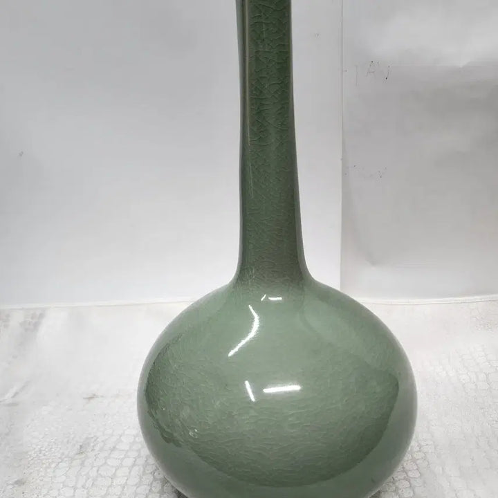 [BUNJANG] Songnam Shin Sang-ho Celadon Square Vase / 송남 신상호 청자 사각 주댕이 도자기 화병