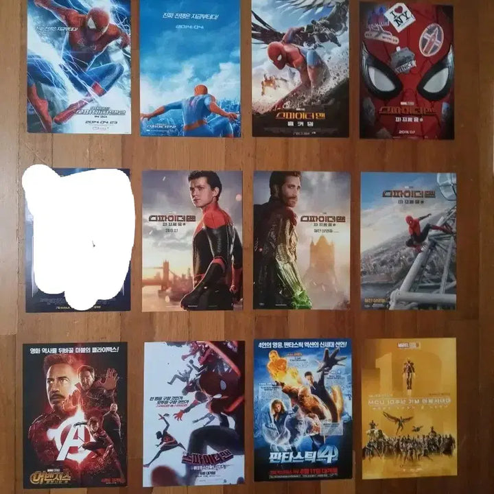 [BUNJANG] Marvel DC Spider-Man Movie Flyers Bundle / 영화팜플렛 포스터 전단지 마블 DC 스파이더맨 3000 상품사진중 3장골라서 9천원