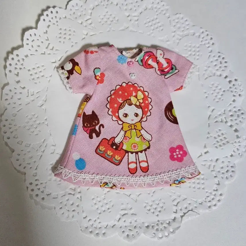 [BUNJANG] BJD Doll Dress (6-inch size) / 복각리카 작은 육일 인형 싸이즈 원피스