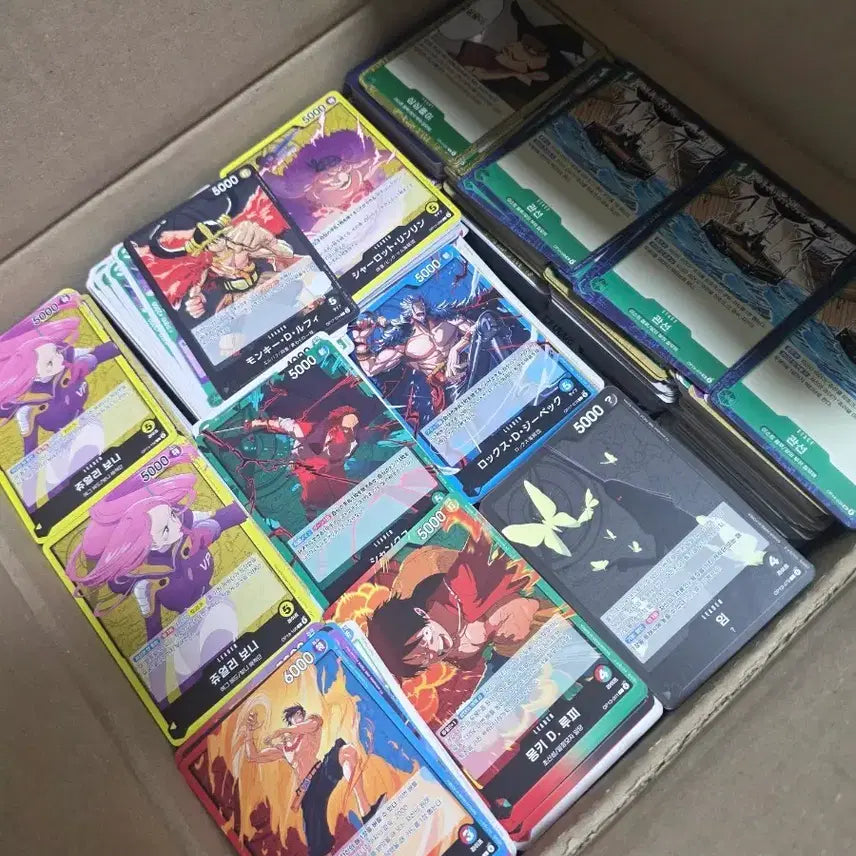 [BUNJANG] One Piece Card Deck - Over 5000 Cards (C, CU, L, R Grades) / 원피스 카드 덱 소스 C CU L R 카드 5000장 이상