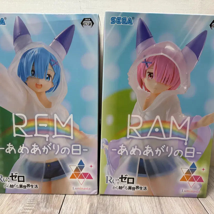 [BUNJANG] Luminasta Rem &amp; Ram After The Rain Figure Set / LUMINASTA 피규어 렘 람 AFTER THE RAIN 피규어 세트