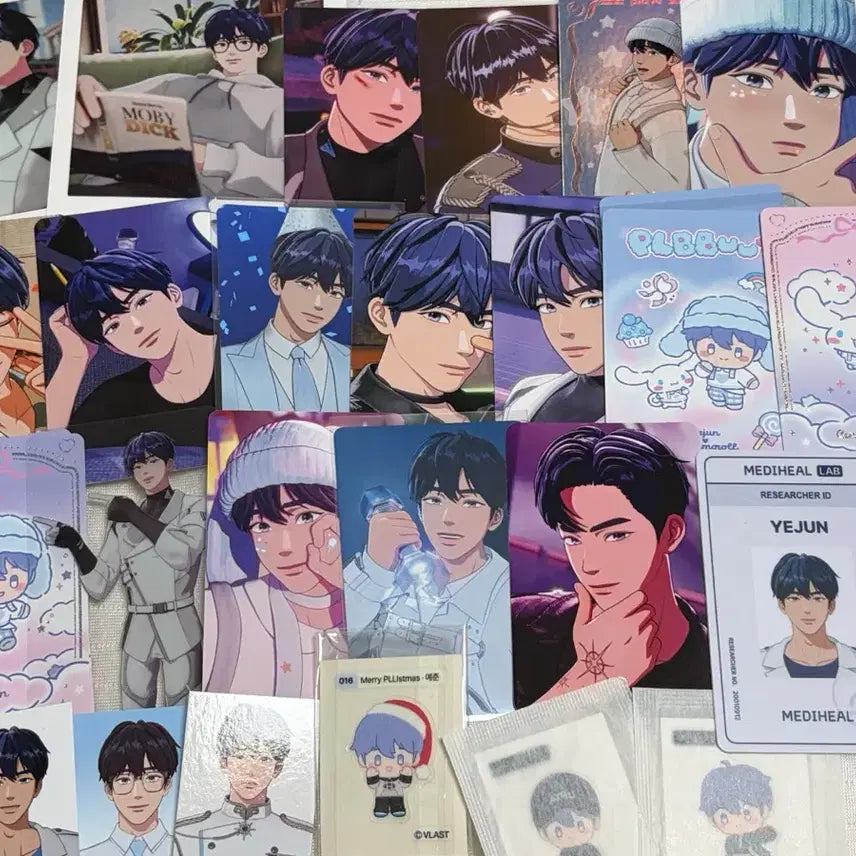 [BUNJANG] PlaYlist YeJun Photocard, Mini Sticker, ID Photo, Employee ID Bundle Set / 플레이브 예준 포카 띠부씰 증사 사원증 굿즈 일괄 양도