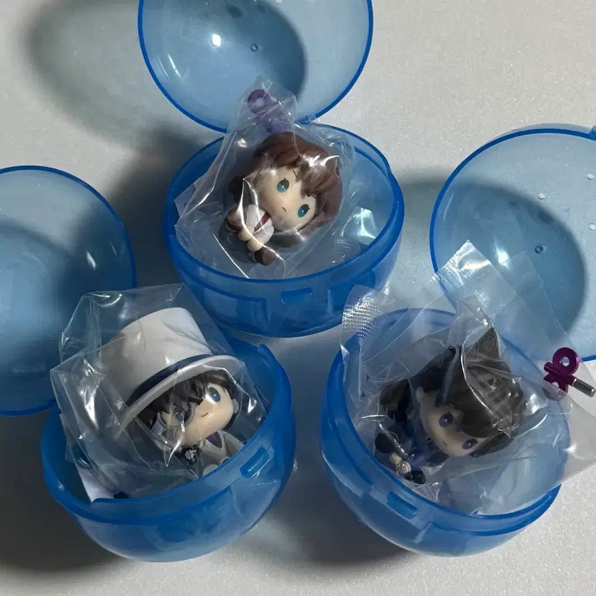 [BUNJANG] Detective Conan Petatto Wind-up Gacha Figures Kid, Ran, and Rose Bundle Set / [일괄]명탐정 코난 페탓토 태엽 가챠 피규어 키드 미란 장미