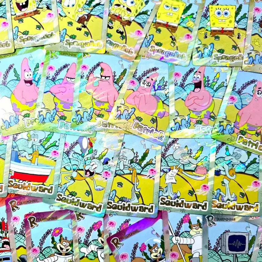 [BUNJANG] SpongeBob Hologram Card Full Set (33 Cards) / [R 전종 총 33장] 홀로그램 스폰지밥 카드