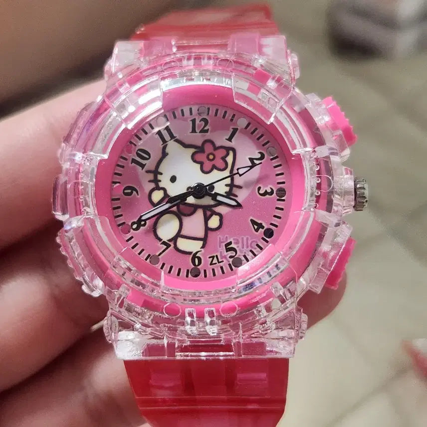 [BUNJANG] Hello Kitty Classic Wristwatch Pink / 헬로키티 고전 손목시계 핑크