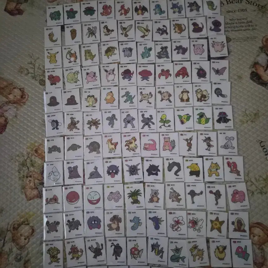 [BUNJANG] Pokemon Sticke (1st Gen) - 117 Variant Set (Triple Digit Seal) / 포켓몬 띠부씰 1세대 세자리씰 117종 일괄판매합니다