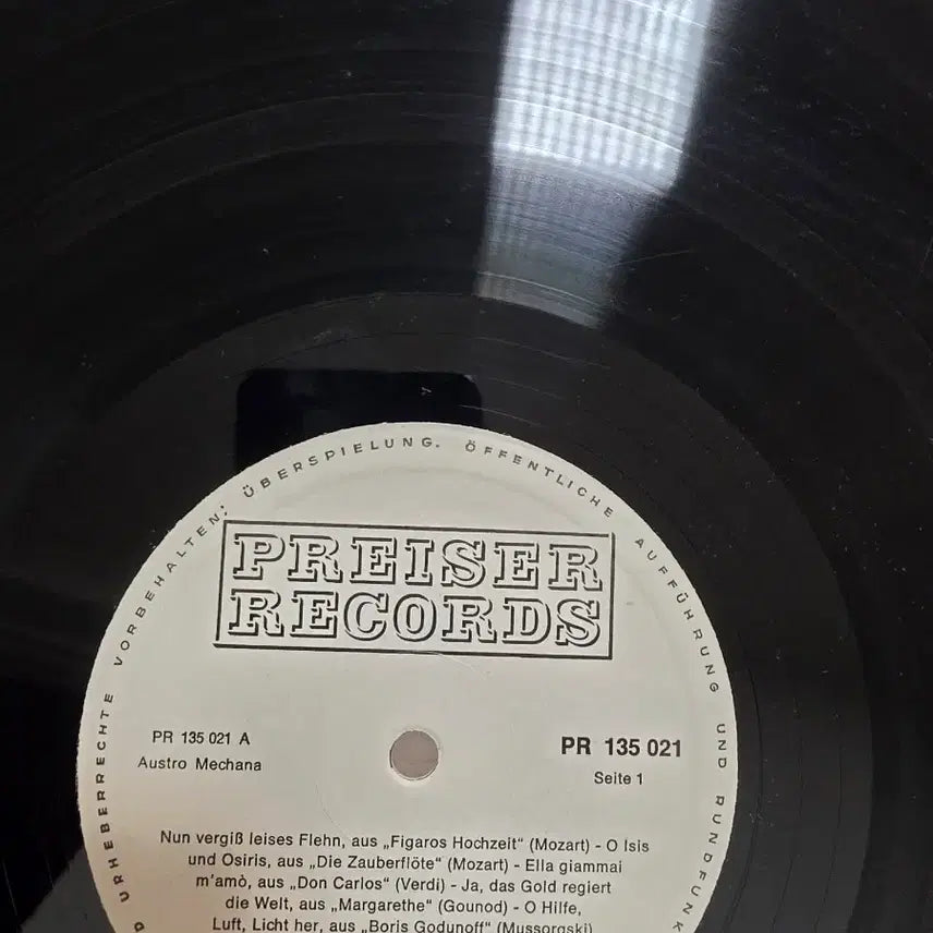 [BUNJANG] Josef Greindl "Lieder und Arias" Bass Vocalist LP / JOSEF GREINDL LP 프리저 베이스 성악가