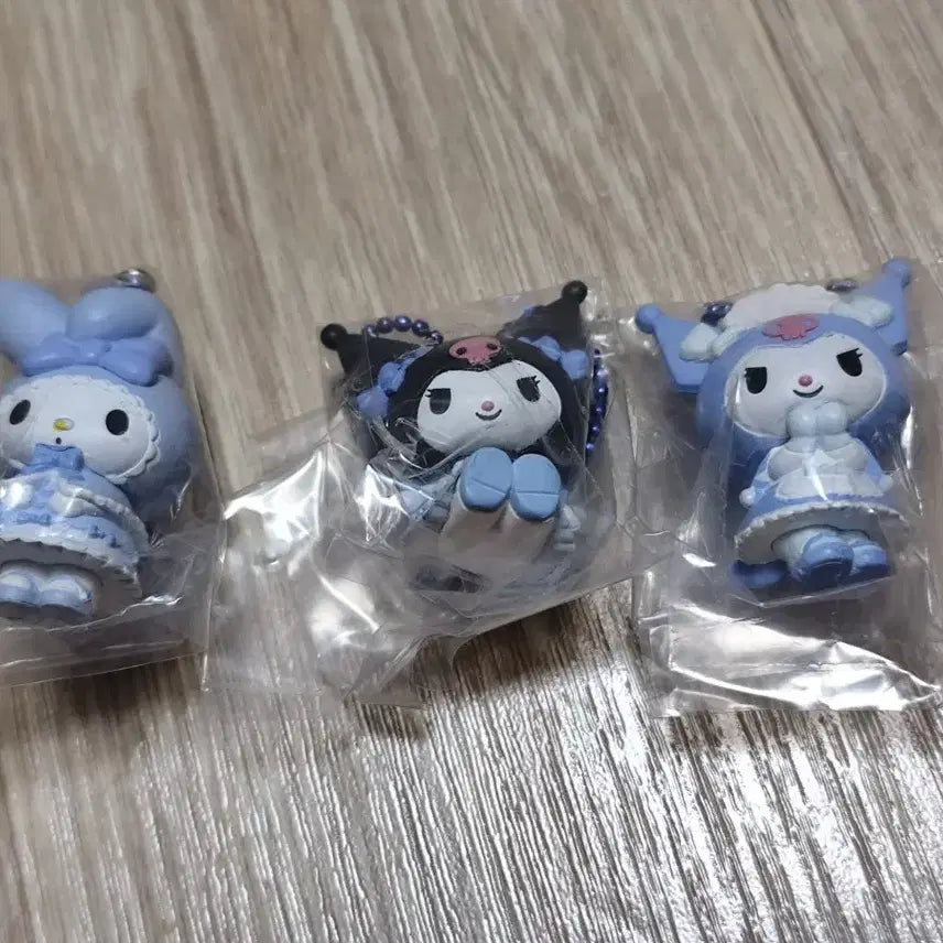 [BUNJANG] Sanrio My Melody Kuromi Doll Keyring 3-Set / 산리오 마이멜로디 쿠로미 인형 키링 3종 세트