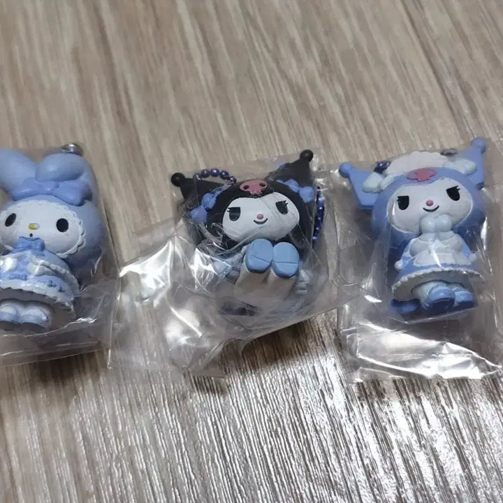 [BUNJANG] Sanrio My Melody Kuromi Doll Keyring 3-Set / 산리오 마이멜로디 쿠로미 인형 키링 3종 세트
