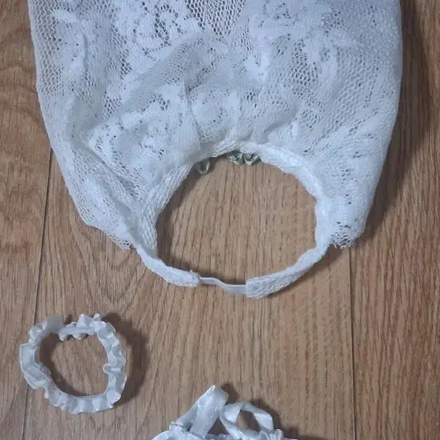 [BUNJANG] 10cm Doll Wedding Dress and Veil Set / 10cm 인형옷 웨딩 드레스 면사포 세트