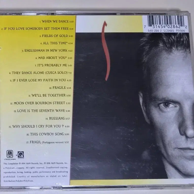 [BUNJANG] Sting Best Of 1984-1994 Unsealed CD / 스팅 - 베스트 (개봉 CD)