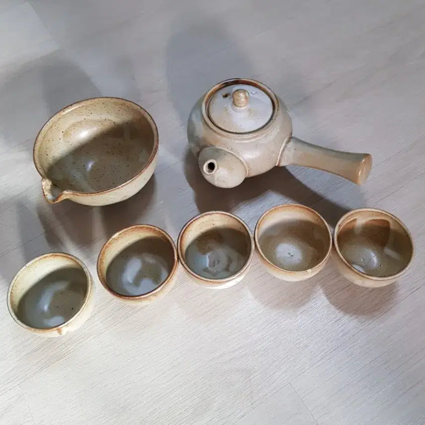 [BUNJANG] Daesan Tea Set - 5 Cups + 1 Pitcher / 대산다기 세트 찻잔 5p + 숙우 1p