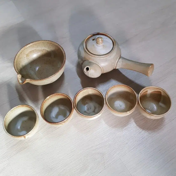 [BUNJANG] Daesan Tea Set - 5 Cups + 1 Pitcher / 대산다기 세트 찻잔 5p + 숙우 1p