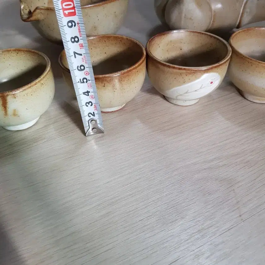 [BUNJANG] Daesan Tea Set - 5 Cups + 1 Pitcher / 대산다기 세트 찻잔 5p + 숙우 1p