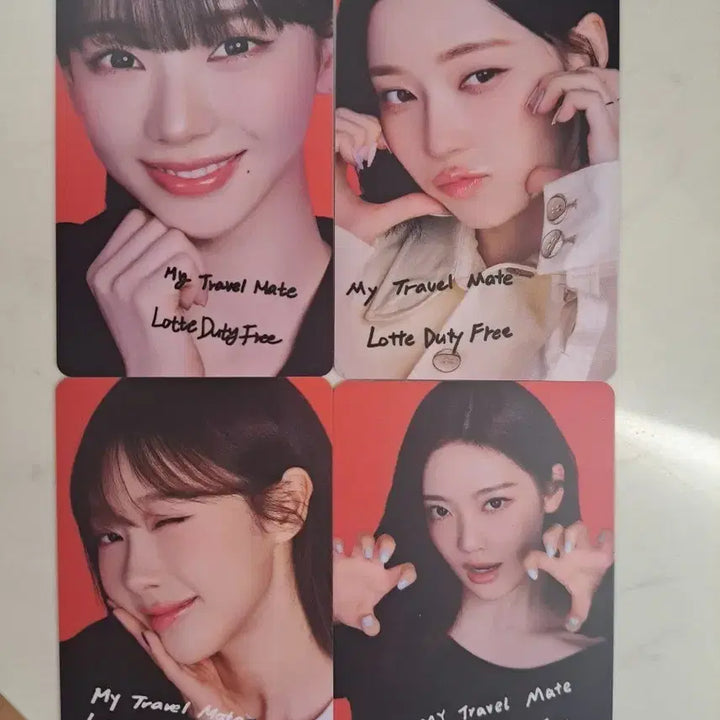 [BUNJANG] Aespa 4-Type Photocard Set / 롯데면세점 에스파 포토카드 4종 (새것)