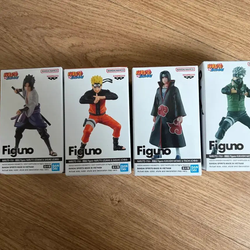 [BUNJANG] Figu.Arts Naruto Sasuke Itachi Kakashi 4-Figure Set / 나루토 figuno 나루토 사스케 이타치 카카시 4종 세트