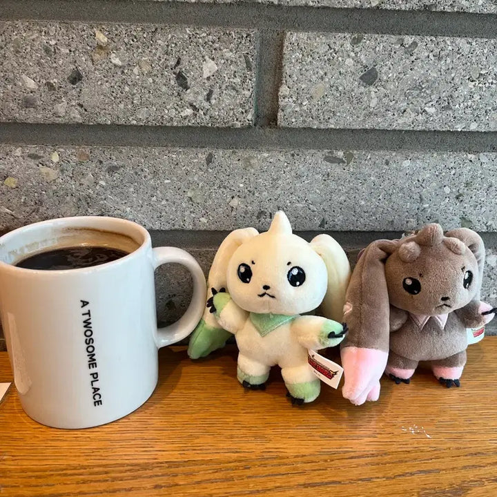 [BUNJANG] Digimon Tamers Terriermon &amp; Lopmon Plush Keychain 2 Types Bundle Set / (신상품)디지몬 테이머즈 테리어몬 &amp; 로프몬 인형 키링 2종 일괄판매