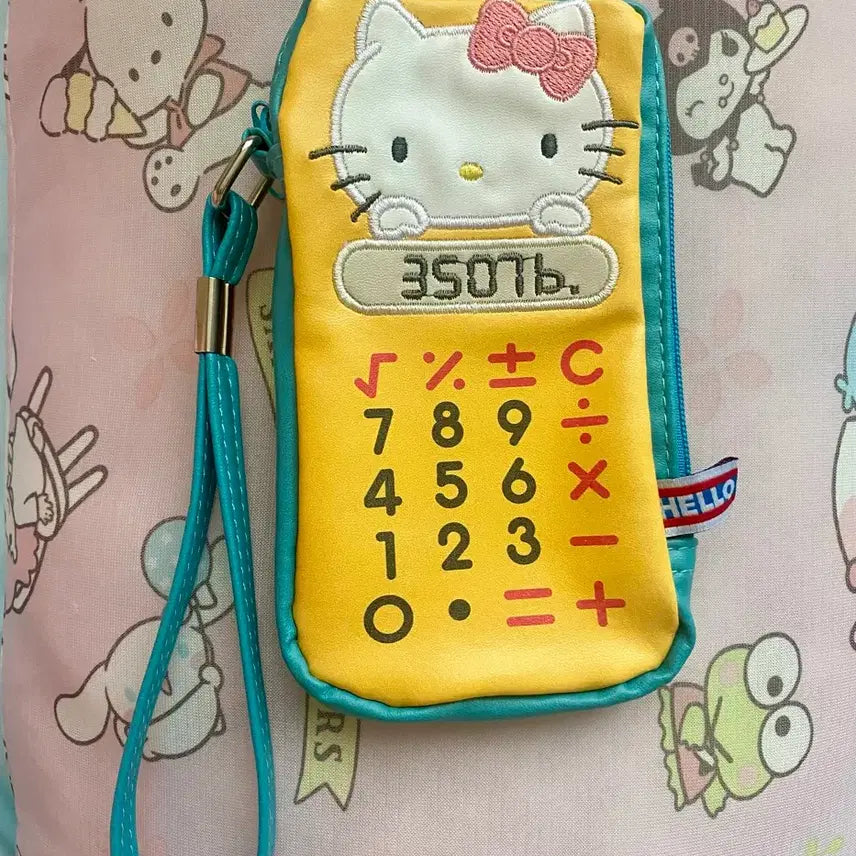 [BUNJANG] Sanrio Hello Kitty Calculator Pouch / 산리오 헬로키티 추억의 아이템 컬렉션 계산기형 파우치
