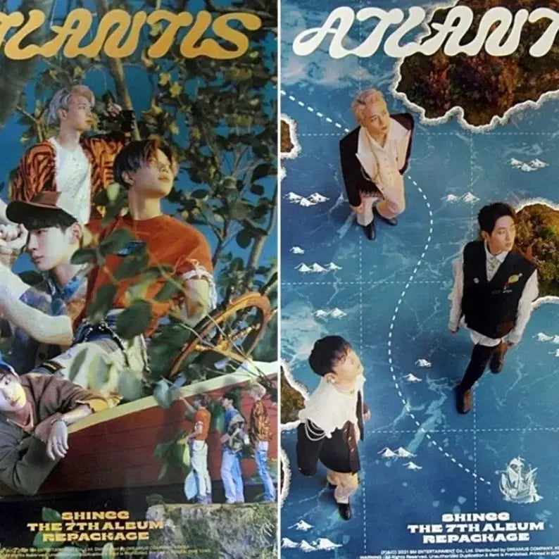[BUNJANG] SHINee 7th Repackage Album Atlantis Poster Set / 샤이니 정규 정규 7집 리팩 아틀란티스 앨범 포스터 2종