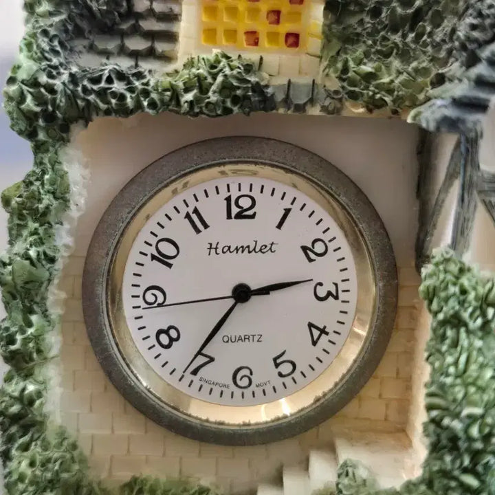 [BUNJANG] Cottage Miniature House Table Clock / 코티지 미니어처 하우스 탁상시계