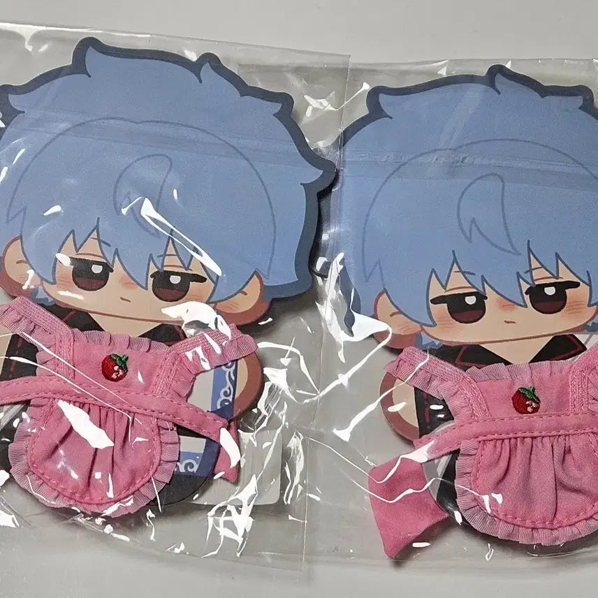 [BUNJANG] Gintama Gintoki Strawberry Apron Chibi Plush / 은혼 긴토키 딸기앞치마