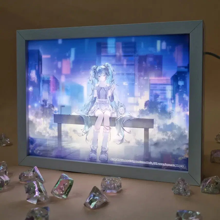 [BUNJANG] Hatsune Miku Miku Thanksgiving Mood Lamp / 하츠네미쿠 미쿠감사제 무드등 판매