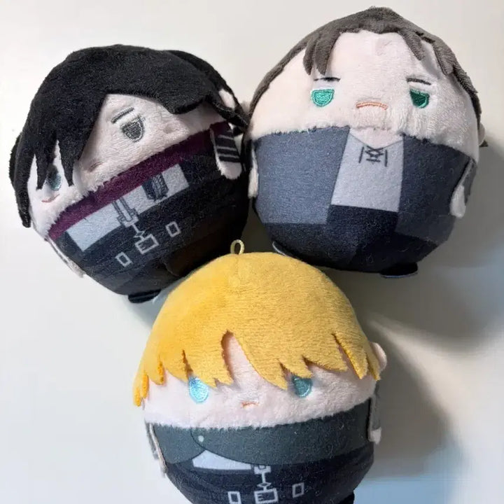 [BUNJANG] Attack on Titan Eren Mikasa Armin Fuwa Kororin Bundle Set / 진격의 거인 에렌 미카사 아르민 후와코로링s 일괄 +덤
