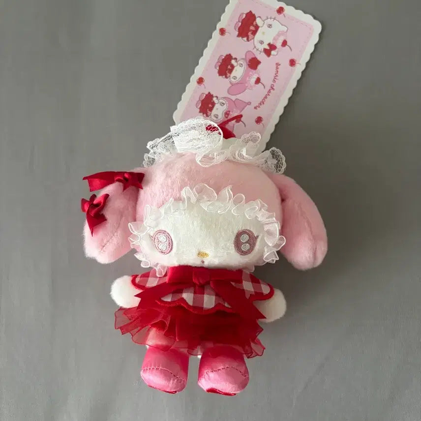 [BUNJANG] Sanrio Whipping Cherry My Melody Mascot Keychain / 산리오 쇼비도 휘핑 체리 마이멜로디 마스코트 키링