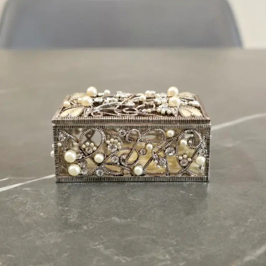 [BUNJANG] Antique Cubic Mini Jewel Box (Mini Trinket Box) / 앤틱 큐빅 미니 보석함 (미니 트링 켓 박스)