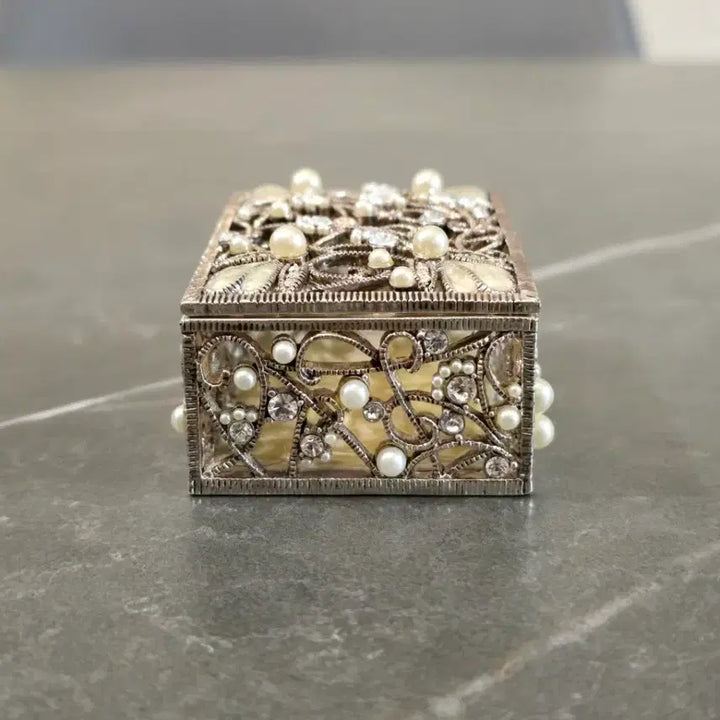 [BUNJANG] Antique Cubic Mini Jewel Box (Mini Trinket Box) / 앤틱 큐빅 미니 보석함 (미니 트링 켓 박스)