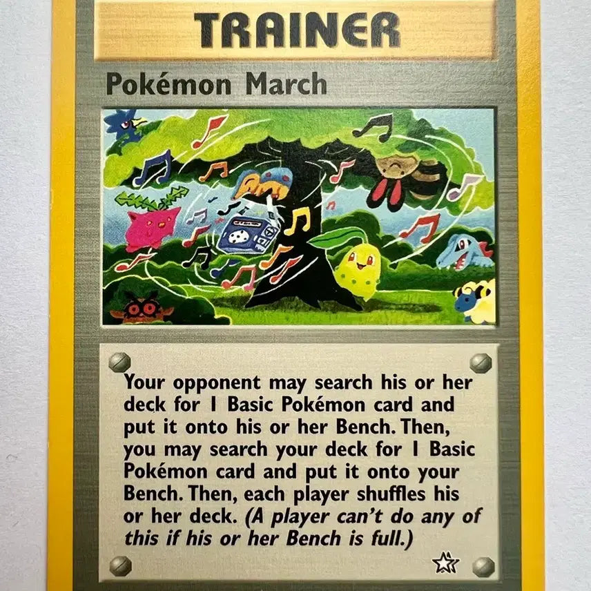 [BUNJANG] Pokemon March Card 2000 North American English Edition / 브케인 리아코 치코리타  메리프 2000년 북미 영문판 포켓몬 행진 카드