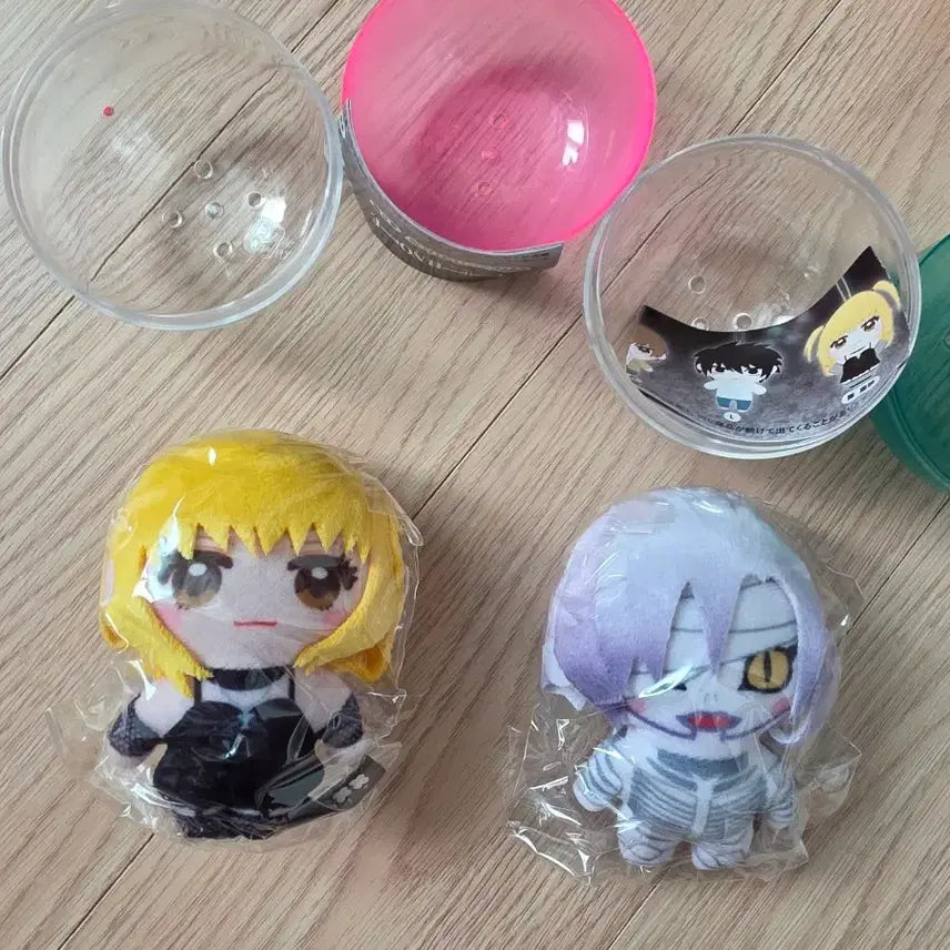 [BUNJANG] Death Note Kapuco Plush Dolls (Light Yagami &amp; Ryuk) - Bundle Set / 데스노트 카푸코 누이 가챠 미사 렘 일괄