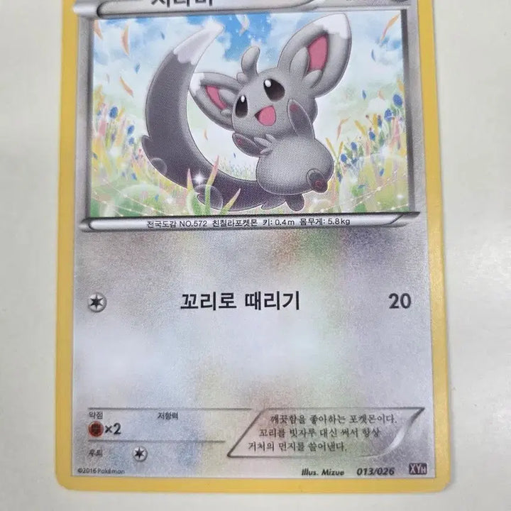 [BUNJANG] Pokemon XY Series Chirami Card 013/026 / XY시리즈 치라미 포켓몬 카드 013/026