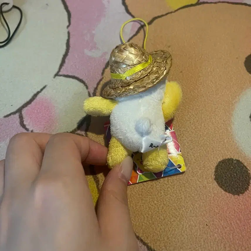 [BUNJANG] AAA Panda Plush Japanese Gacha Strap / AAA 팬더 인형  고전인형 옐로우 택포함 일본 가챠 스트랩