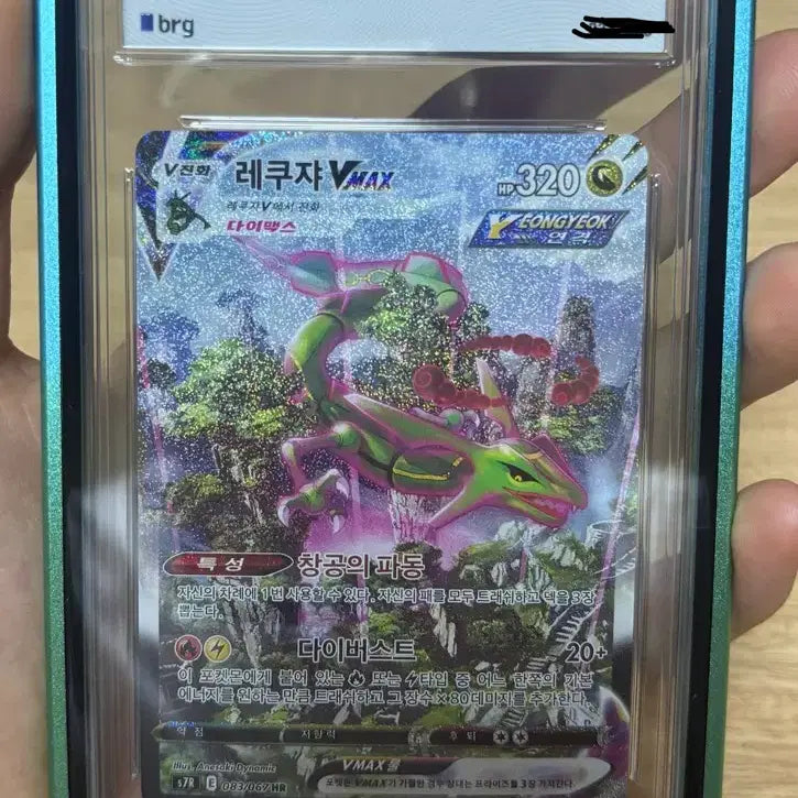 [BUNJANG] Rayquaza VMAX Special Illustration Rare Pokemon Card / 포켓몬카드 레쿠쟈 vmax 특일