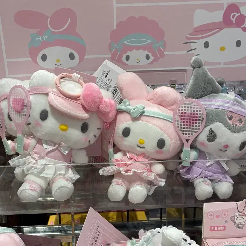 [BUNJANG] Sanrio Mascot Tennis Keychain / 산리오 마스코트 테니스 키링 (피아노도 있어요)