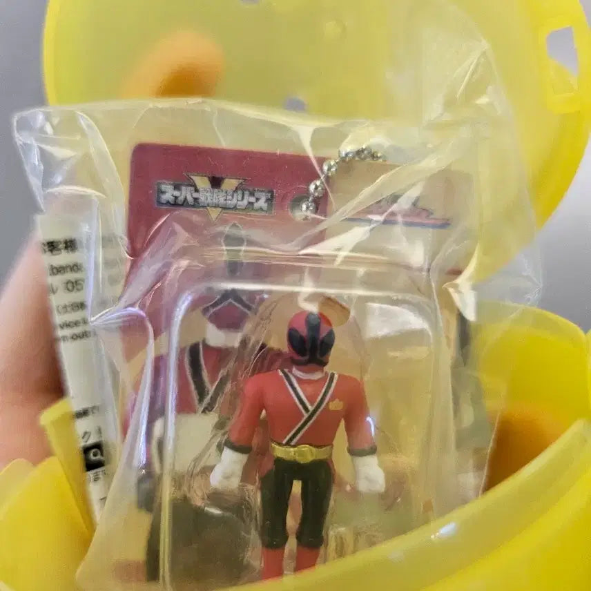 [BUNJANG] Power Rangers Super Sentai Retro Sofubi Style Blister Keychain Blade Red - Captain Red / [판매/교환] 파워레인저 슈퍼 전대 가챠 레트로 소프비풍 블리스터 키링 블레이드 레드 -> 캡틴 레드