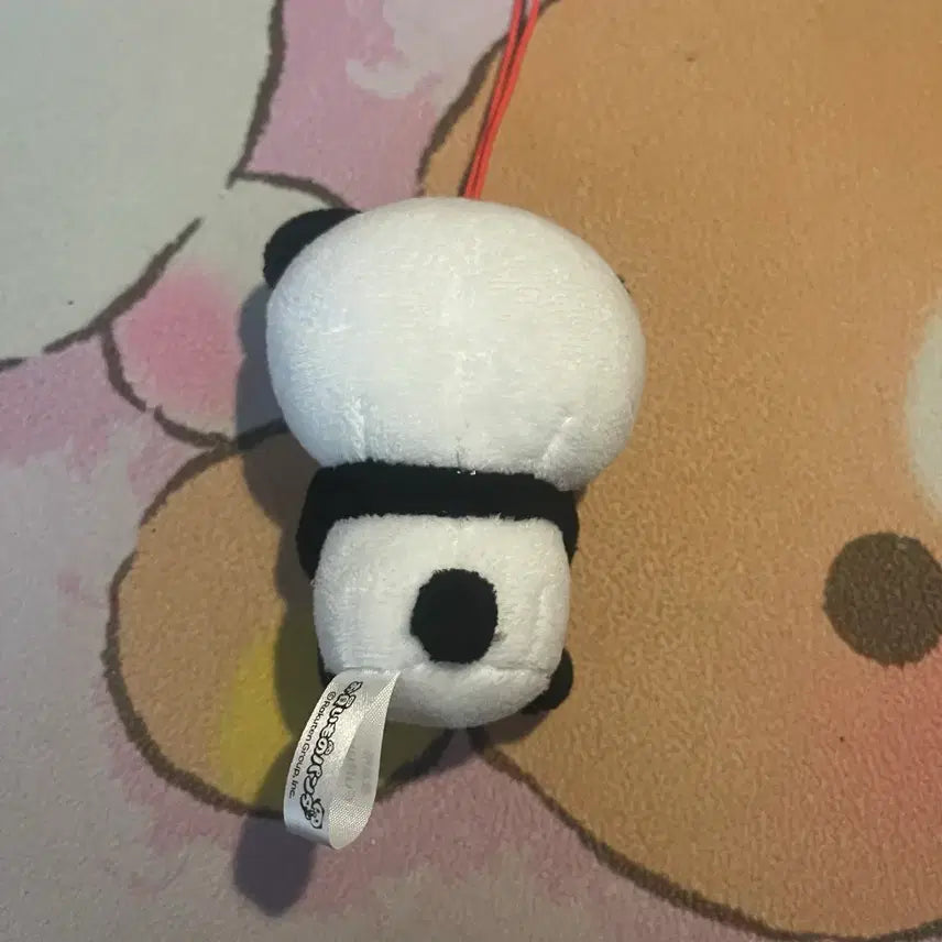 [BUNJANG] Panda Plush with Cherry Ornament Vintage Stationery Character Goods / 팬더 인형 체리 장식 일본인형 고전문구 캐릭터 굿즈