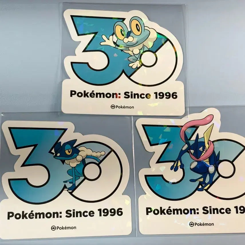 [BUNJANG] Pokemon 30th Anniversary Sticker Set (Mudkip Family) / 포켓몬 30주년 스티커 개구마르 세트
