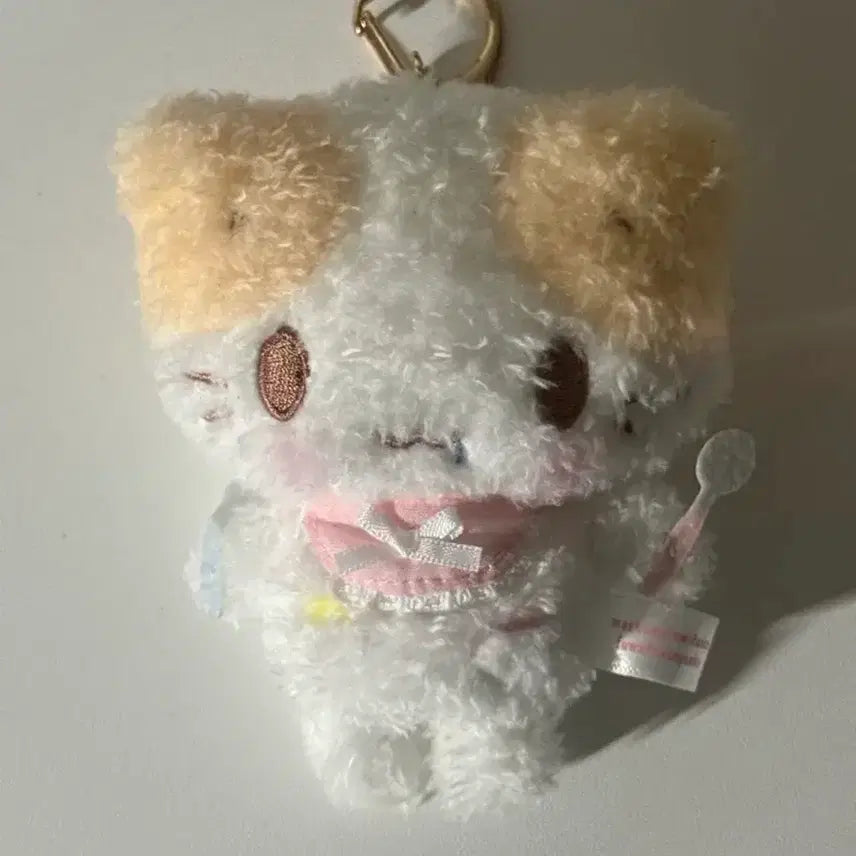 [BUNJANG] Sanrio Marshmallow Furufuru Dining Mascot Keyring / 산리오 마슈마로 후루후루 식사 마스코트 키링