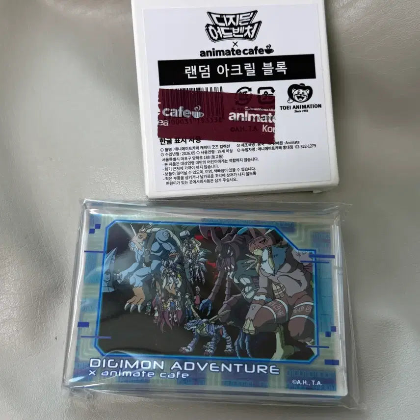 [BUNJANG] Digimon Adventure Animate Collaboration Cafe Acrylic Block Final Chapter Version / 디지몬 어드벤처 애니메이트 콜라보 카페 아크릴 블록 최종장 버전
